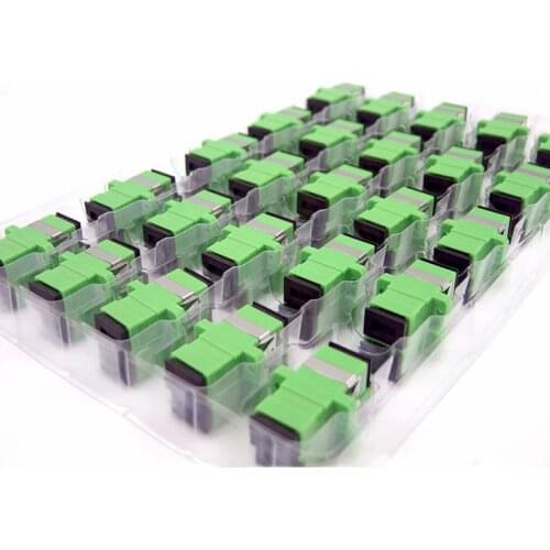 Special Wholesale HOT SALE New SC/APC Fiber Optical Connector Flange head Adapter Coupler Square joint 100pcs/lots FOR Russia