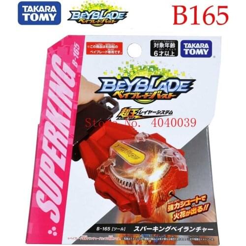 Original Takara Tomy Beyblade Super King Gyroscope B-165 Red Spark Bayblade Burst Launcher Toys For Children Boys