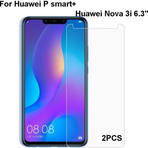 2Pcs Tempered Glass Film for Huawei Nova 3i Anti-Explosion Ultra Clear HD Screen Protector Protective Glass Huawei P smart Plus