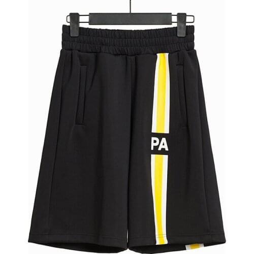 Palm Angels 21SS Letters Logo PA Unisex Beach Shorts ,Mens and Womens Fashion Casual Shorts Cotton Cropped Pants 9143