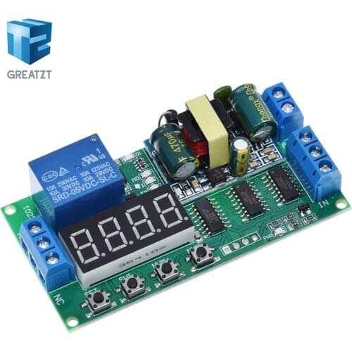 TZT IO23B01 AC 110V 220V Converter Multifunction Self-lock Relay PLC Cycle Timer Module Delay Time Switch