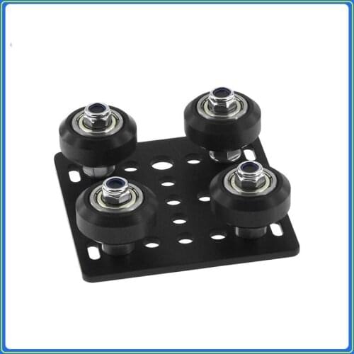 3D printer accessories Three-wheeled buckle belt 2020 pulley V-Slot European standard 2020 aluminum profile pulley