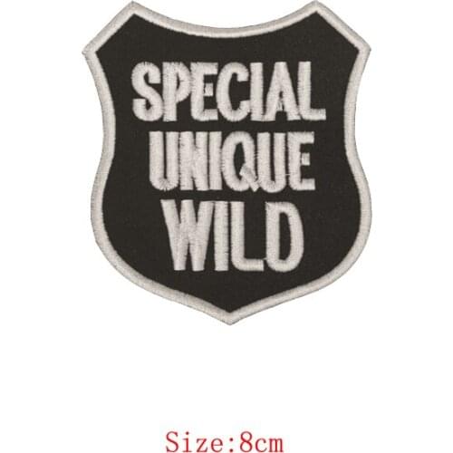 Special Unique wild Badge (Iron on) Embroidery Applique Patch Sew Iron Badge