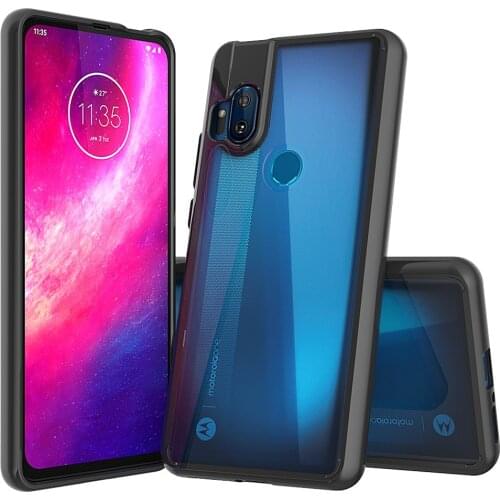 Slim Hybrid Cover Air Cushion Fitted Case Flexible TPU With Clear Back Panel Shockproof Shell For Motorola Moto One Hyper XT2027