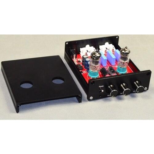 2018 New Upgrade 6J1 Tube Front Audio Amplifier Stereo Tube Preamp Digital With Treble&Bass Tone Control Free Shipping