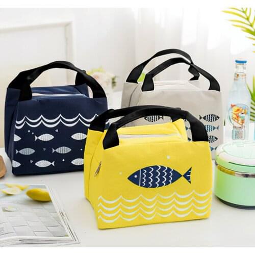 Korean Cartoon Storage Bag Keep Warm Cool 21*17*15cm Outdoor Portable Handbag Picnic Drink Lunch Box Pack Packaging Bags