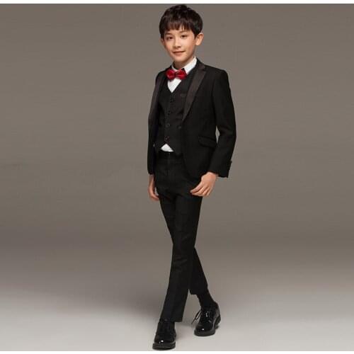High Quality Children Wedding Blazer Clothing Set Costume Birthday Casual Formal Boy Suits For Wedding 3 PCS Set