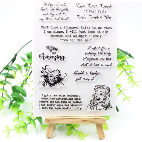 YPP CRAFT You Are Amazing Transparent Clear Silicone Stamps for DIY Scrapbooking/Card Making/Kids Fun Decoration Supplies 318