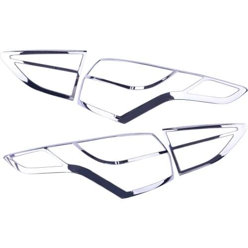 1 Set Silver Tail light Trim Rear Lamp Cover Frame ABS Plastic Accessories Fit for Ford Kuga Escape 2013 2014 2015