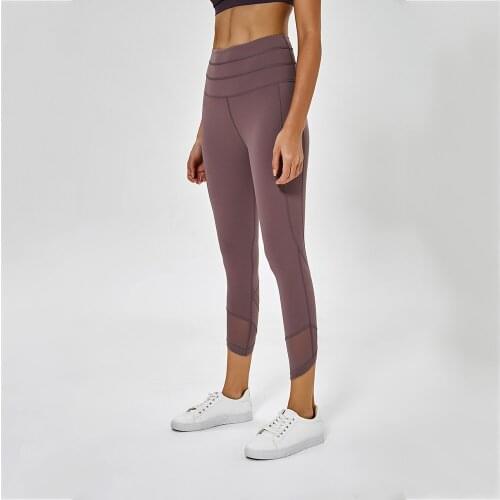 TaoBo 2020 New Hit Yarn Yoga Pants Female Nude Running Fitness Pants Stretch Tight Cropped Pants