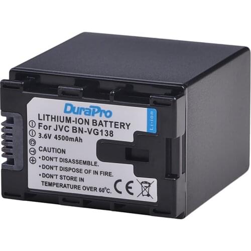 1Pc 4500mAh BN-VG138 BN VG138 Battery for JVC Everio GZ-E10 GZ-E100 GZ-E200 GZ-E300 GZ-E505B GZ-E515B GZ-EX250 GZ-EX310 GZ-EX355