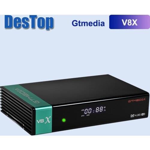 Gtmedia V8X DVB S2 satellite receiver Builtin wifi support H.265 DVB-S/S2/S2X, VCM/ACM/multi-stream, AVS+ support CA card slot