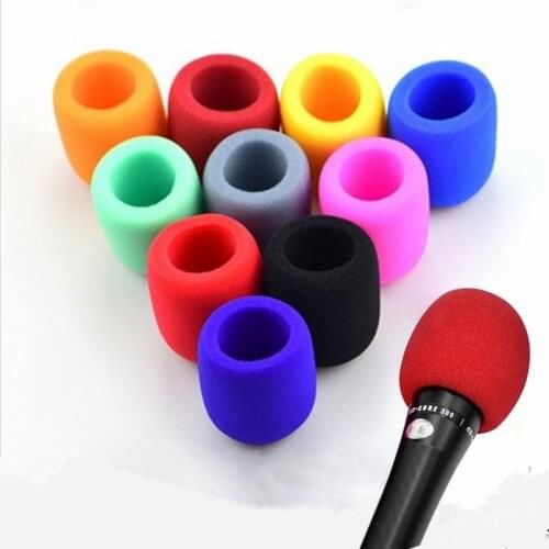Thick Foam Microphone Cover Microphone Windscreen Sponge Cover Karaoke DJ Washable Mic Covers