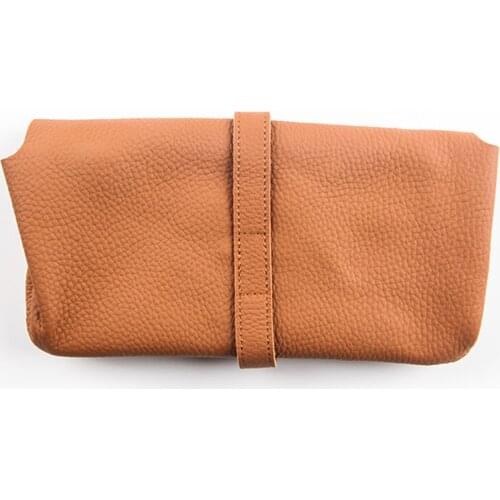 100% Genuine Leather Tobacco Bag Portable Travel Cigarette Pouch Case Holder Smoking Pipe Accessories gift