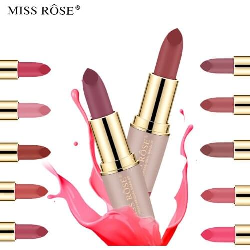 12 Colors Women Fashion Makeup Gift Hot Sales Waterproof Nude Matte Velvet Glossy Lip Gloss Lipstick Lip Balm Sexy Red Lip Tint