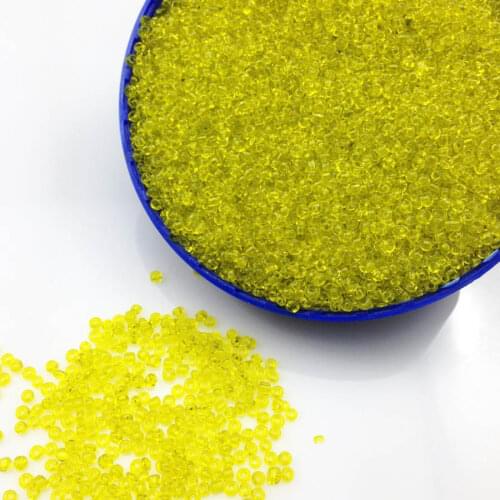 16g 1000pcs 2mm 12/0 Yellow Transparent Round Loose Spacer Beads Cezch Glass Seed Beads Handmade Jewelry Making DIY Garment Bead