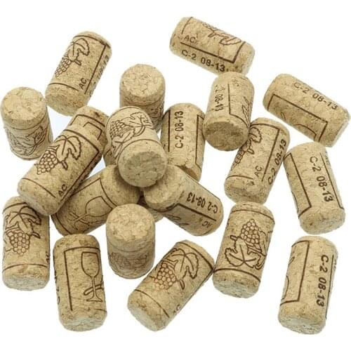 20 pcs / batch wood bottle cork bottle wine cork red wine bottle stopper cork tool wine stopper wooden stake 21*38mm
