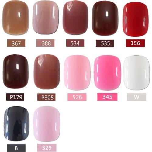 2020 24pcs Short section explosion models cute candy colored hot buy fake fingernails Finished 10 Color optional
