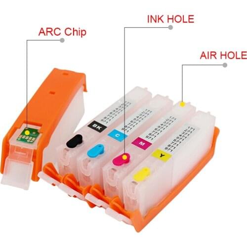 270 271 5PCS PGI-270 CLI-271 XL refillable inkjet cartridge Compatible For CANON PIXMA MG5720/MG5721/MG5722/MG6820 printer