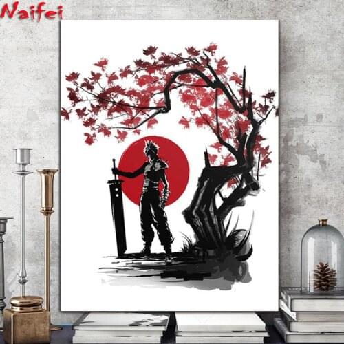 5d Diamond Painting "Soldier,Red Tree,Sun" Paintings Diy Full Square/Round Drill Diamond Embroidery Round Diamond Mosaic
