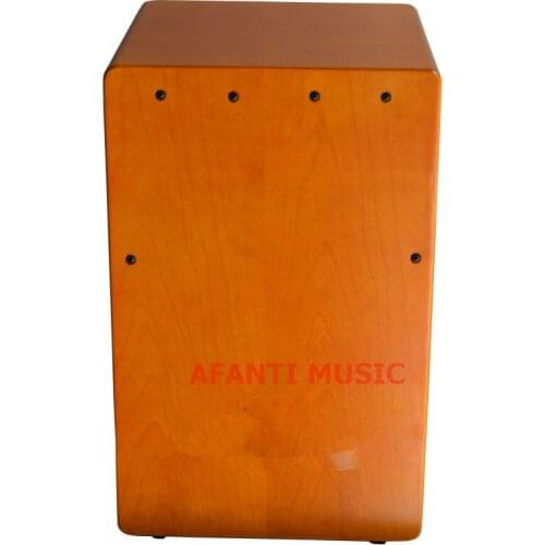 Afanti Music Birch Wood / Natural Cajon Drum (KHG-174)
