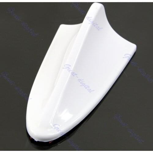 New Universal Auto Car Shark Fin Roof Decorative Decorate Antenna Aerial White Q9QD