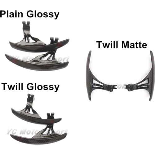 Car Accessories Dry Carbon Fiber Lengthened Shift Paddle with Red Symbol Fit for 2008-2013 R35 GTR Steering Wheel Shifter