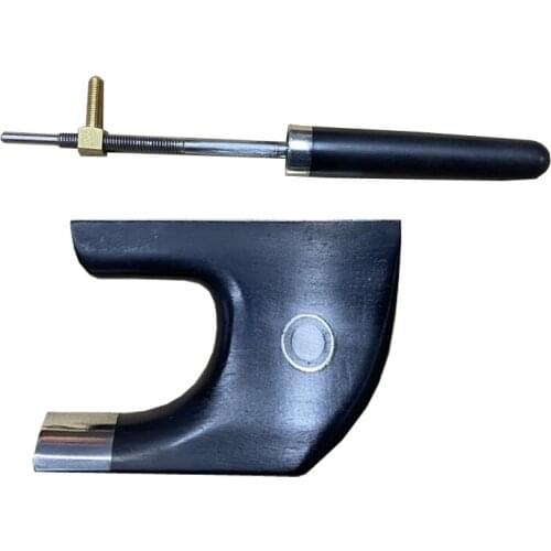 Free shipping 4/4 3/4 Upright Double Bass Bow German Bow Frog Sdouble eye Screw Bow Parts Ebony Wood