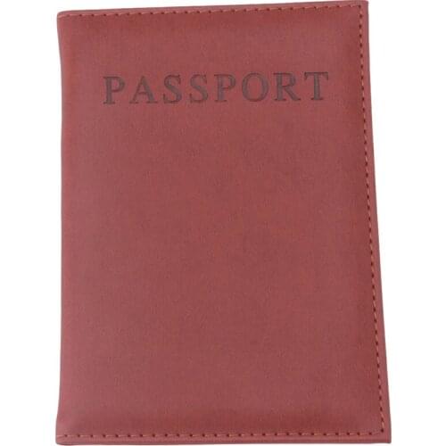 Fashion Faux Leather Travel Passport Holder Cover ID Card Bag Passport Wallet Protective Sleeve Storage Bag