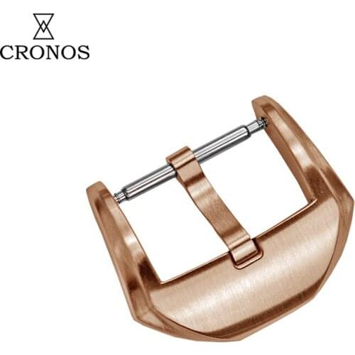 Cronos Bronze Tongue Buckle Fully Brushed 22 mm 3.0 with Spring Bars