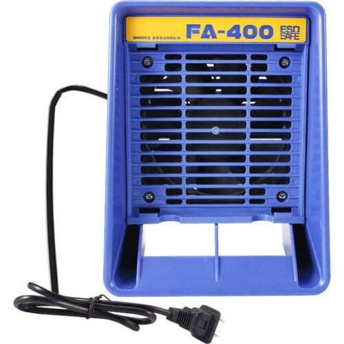 FA-400 Solder Iron Smoke Absorber Fume Extractor Soldering Air Blower Desktop Exhaust Fan Ventilator Smoke Absorb Machine
