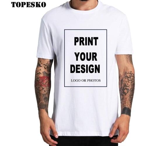 DIY Customized Print T-shirt Your Like Design Photo Men Women Unisex Custom Team Name Picture Plus Size Tops Heat Transfer Tee
