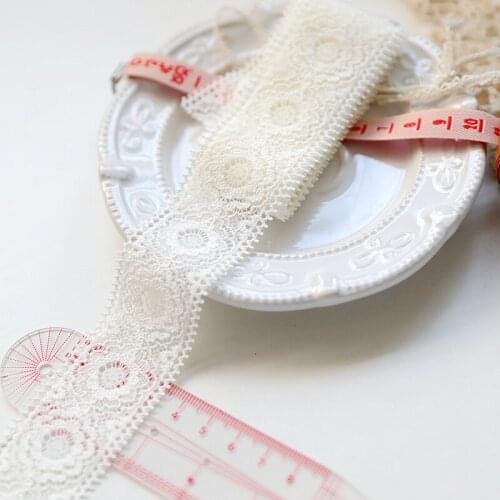 Hot sale Stretch lace lace accessories grandma yellow 3.5 CM H3504