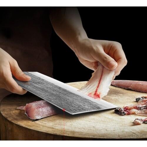 Hand forged kitchen knives sharp slicing knife kitchen knife household meat slices chef special knives 5CR15MOV steel
