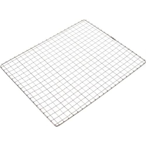 Stainless Steel Squares Holes Grill Barbecue Wire Mesh Multi-Purpose BBQ Grid Cooking Baking Rack Barbecue Grill