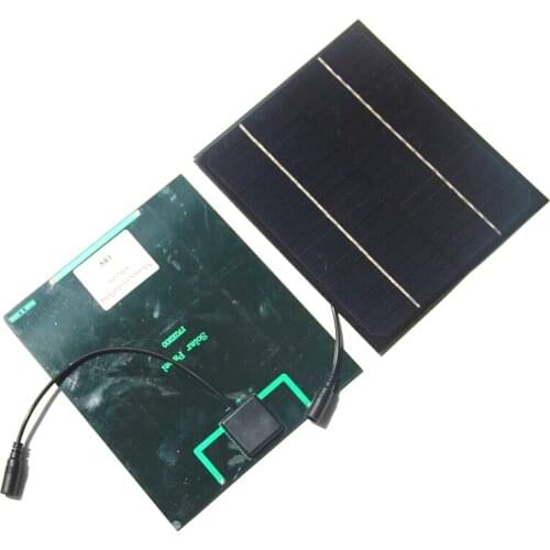Mono Solar Cell Module With 5521DC Cable Output DIY Solar Panel System For 12V Battery Charger 6W 18V 200*170MM Epoxy