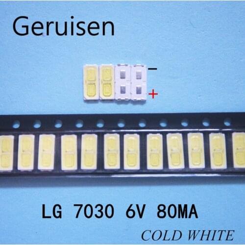 Maintenance of LG LED LCD TV backlight lamp with light emitting diode 6V tube 7030 SMD beads LEWWS73V15CZ00 50PCS