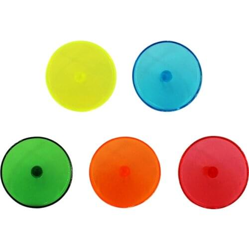 Free Shipping 100pcs/bag 24mm Flat Transparent Plastic Golf Ball Markers Assorted Colors Multicolor Golf Ball Mark