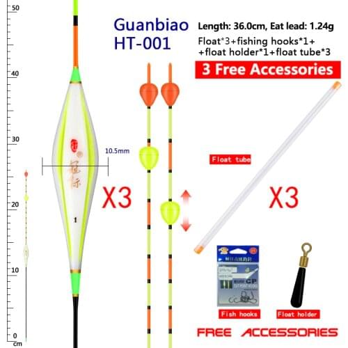 3pcs/lot Fishing Floats+3 Buoy Tubes+1 Float Holder+1 Bag Hooks Nano Double Beads Collision Signal Transmit Floats Tools Tackle