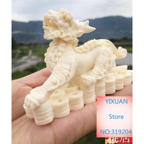 Fruta de marfil, fortuna, adorno, hogar favorable, Oficina de escritorio, artesanía para la reunión de La Fortuna, bestia
