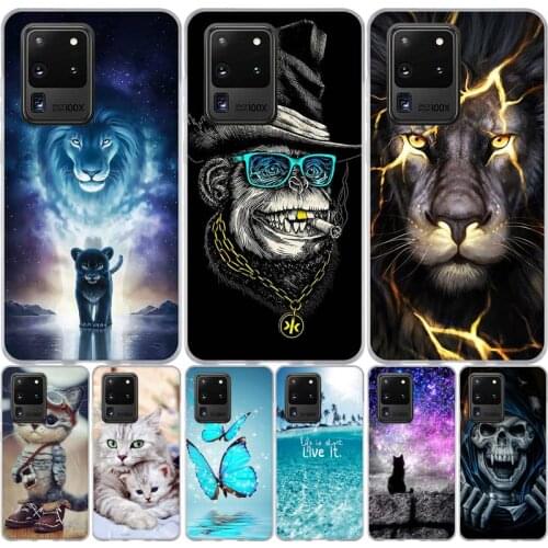 Silicone Case for Samsung Galaxy S20 Ultra Case Soft Back Cover Phone Case On for Samsung S20 Ultra Case Coque Bumper Bags