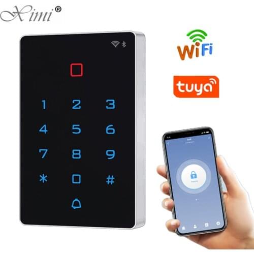 WIFI Tuya Smart Door Lock IP68 Waterproof Door Access Control System T12 Standalone Keypad RFID IC Card Door Access Controller