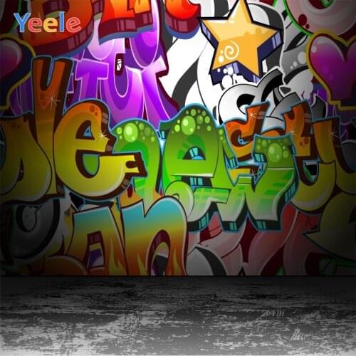 Yeele Decor Photocall Wall Floor Graffiti Grunge Photography Backdrops Personalized Photographic Backgrounds For Photo Studio