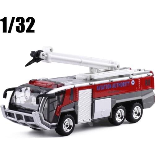 1:32 Alloy Engineering Vehicles High Simulation Fire Truck Childrens Educational Toys Gifts Free Shipping