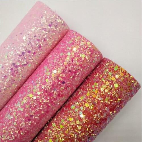 1PC 21X29CM Glitter Fabirc, Chunky Glitter Leather, Glitter Leather Sheets For Making Bows LEOsyntheticoDIY T284A