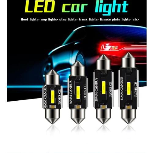 12V Car Dome Light LED Bulbs 31mm 36mm 39mm 41mm Super Bright Car Dome Light Canbus Auto Interior Reading Lamps Universal