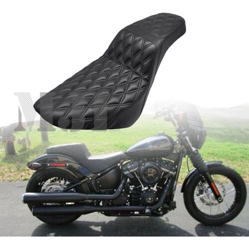 2-Up Seat Basket Weave Driver Passenger Seat Fit Harley Street Bob FXBB 2018-2020