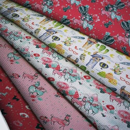 50cm*140cm Flower Printed Printed Bullet Texture Liverpool Fabric For clothing Stretch Knit Fabric For Hair Band L19229