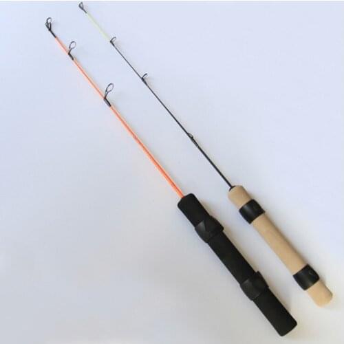 58cm Ice fishing rod solid Raft Rod Ice fishing factory direct childrens winter fishing rod shrimp single raft fishing tackle