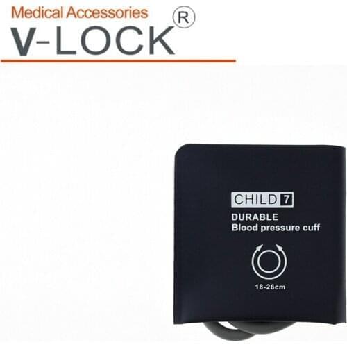 Child Reusable blood pressure cuff without bladder Double tube Nylon compsited coat